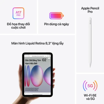 iPad mini 7 2024 Wifi 128GB - Ảnh 6